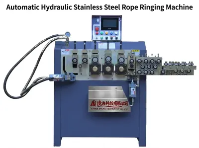Automatisk hydraulisk rostfri stålrep-ringningsmaskin DQ2-8 - Kapmaskin