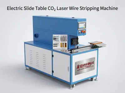 Elektrisk CO₂ Laser Trådavtagningsmaskin med Skjutbord CLS60-D - Trådkapning & Avisolering