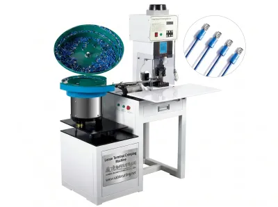 Automatisk krimpmaskin för lösa terminaler med vibrationsmatning WPM-160