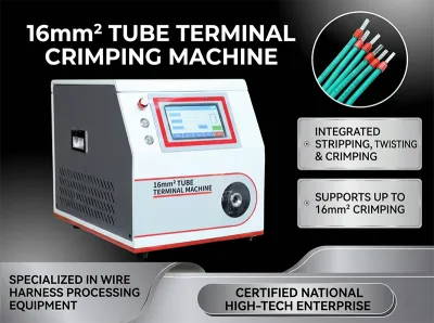 Halvautomatisk ferruleterminal krimpmaskin för förisolerad tråd WPM-5-40
