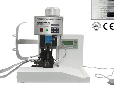 Halvautomatisk plattkabelkrimpmaskin för 2P-20P terminaler WPM-FCCM-18 Thumb