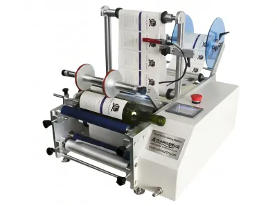 Halvautomatisk Rundflasketiketteringsmaskin WPM-7160 - Kabelmärkningsmaskin