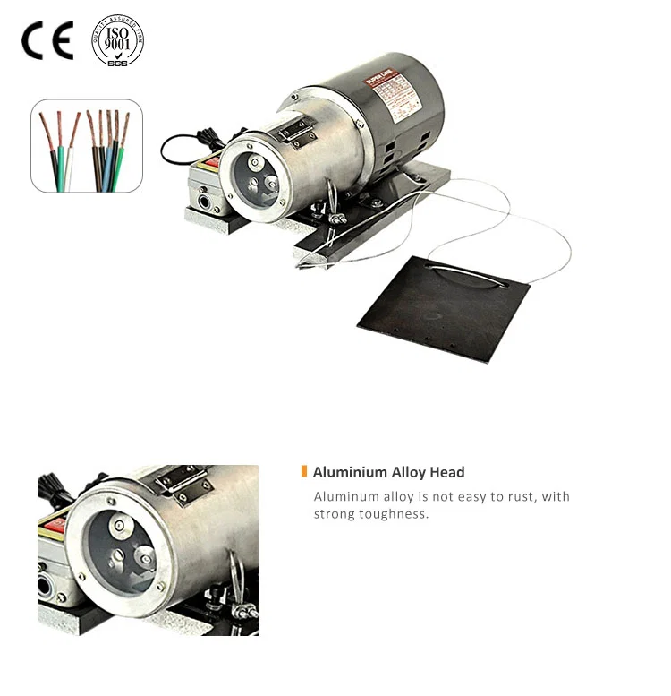 Wire stripping and twisting maskin, wire twister, wire stripping twister 