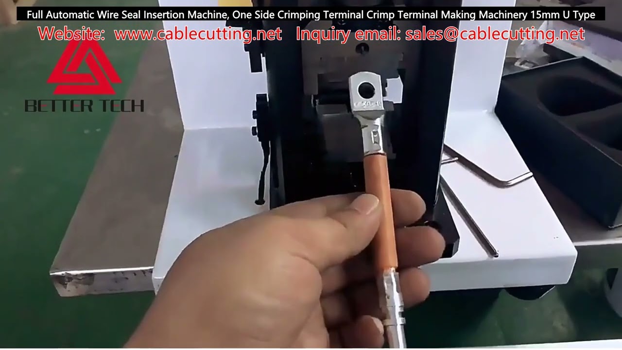 Full Automatic Wire Seal Insertion Machine, One Side Crimping Terminal Crimp Terminal Making Machine