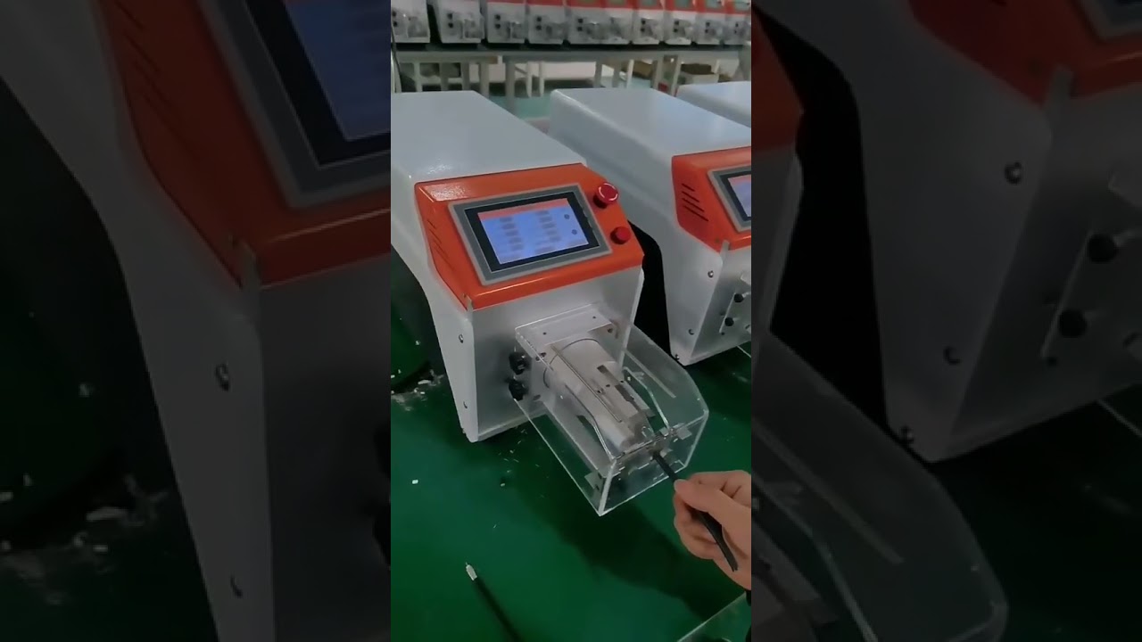 Automatic Coaxial Cable Stripping Machine   Over Sheath Peeling
