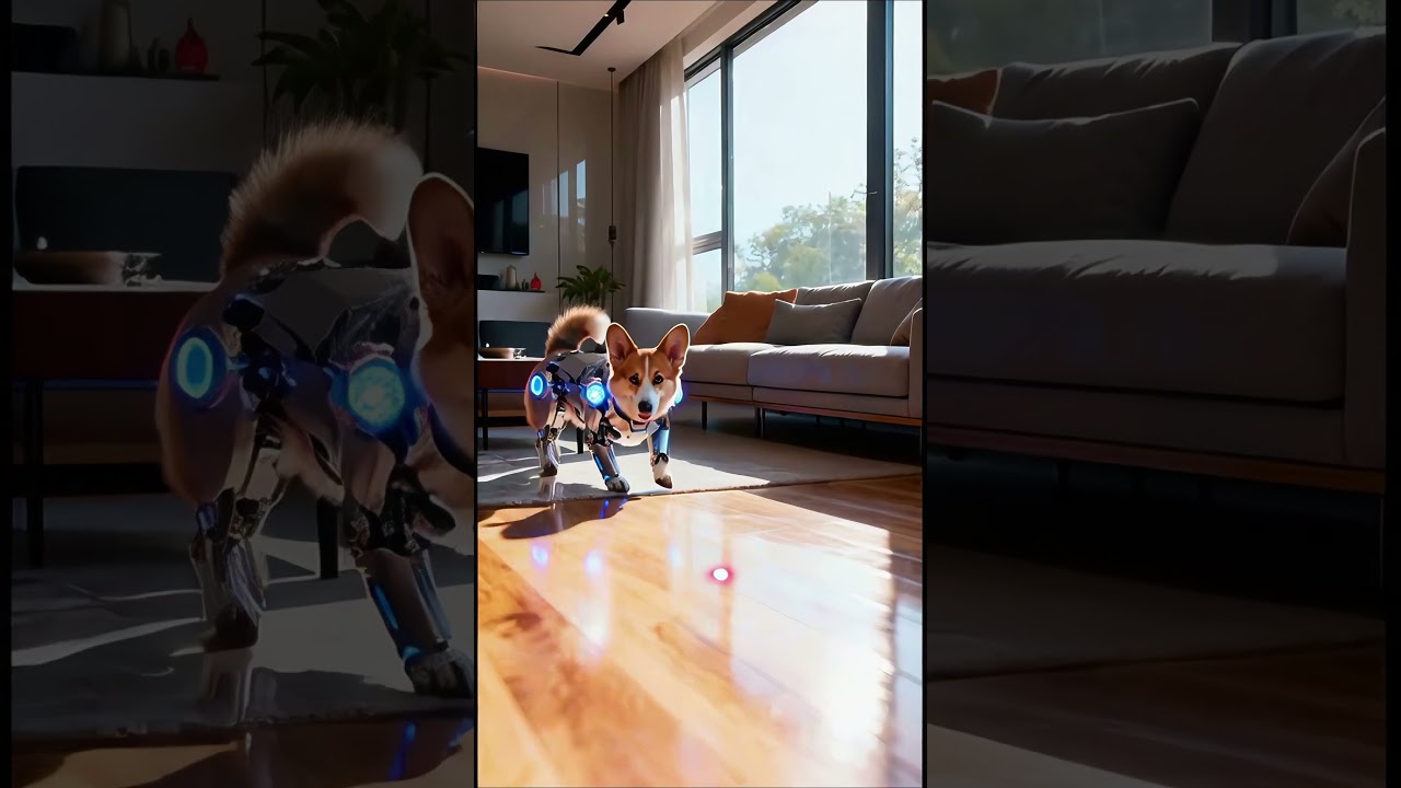 Meet the Cyber-Corgi The Goodest Boy of the Future #Corgi #Cyborg #RobotDog #SciFi #CuteAnimals