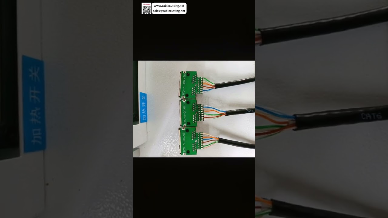 8-kärnig kabel semi-automatisk lödningsmaskin | 2-stegs snabb operation professionellt verktyg