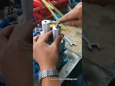 How to set and operate the pneumatic wire stripper Manual video