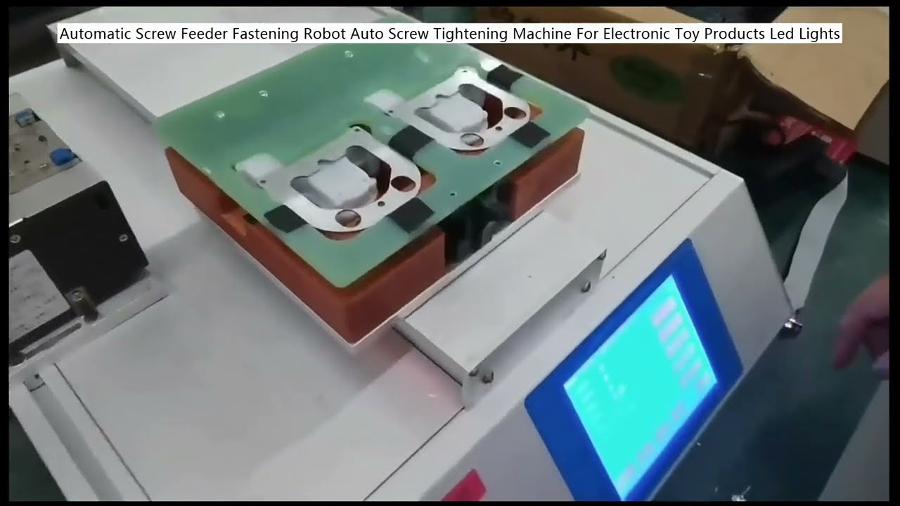 Automatic Screw Feeder Fastening Robot Auto Screw Tightening Machine For Electronic Toy Products Led