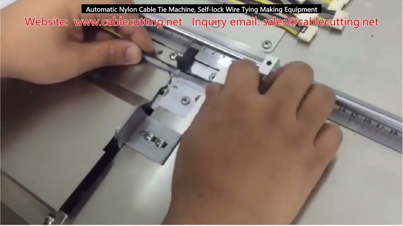 Automatic Nylon Cable Tie Machine, Self lock Wire Tying Making Equipment