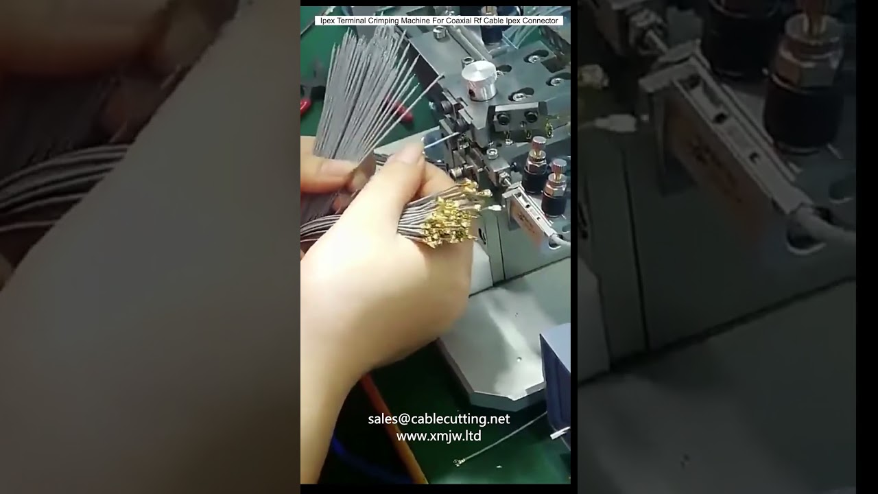 Ipex Terminal Crimping Machine For Coaxial Rf Cable Ipex Connector