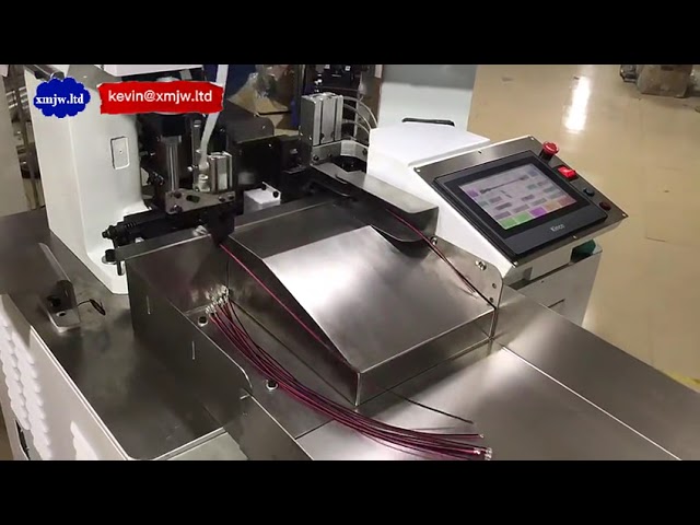 Fully Automatic Wire Cutting Stripping Double Head Terminal Crimping Machine