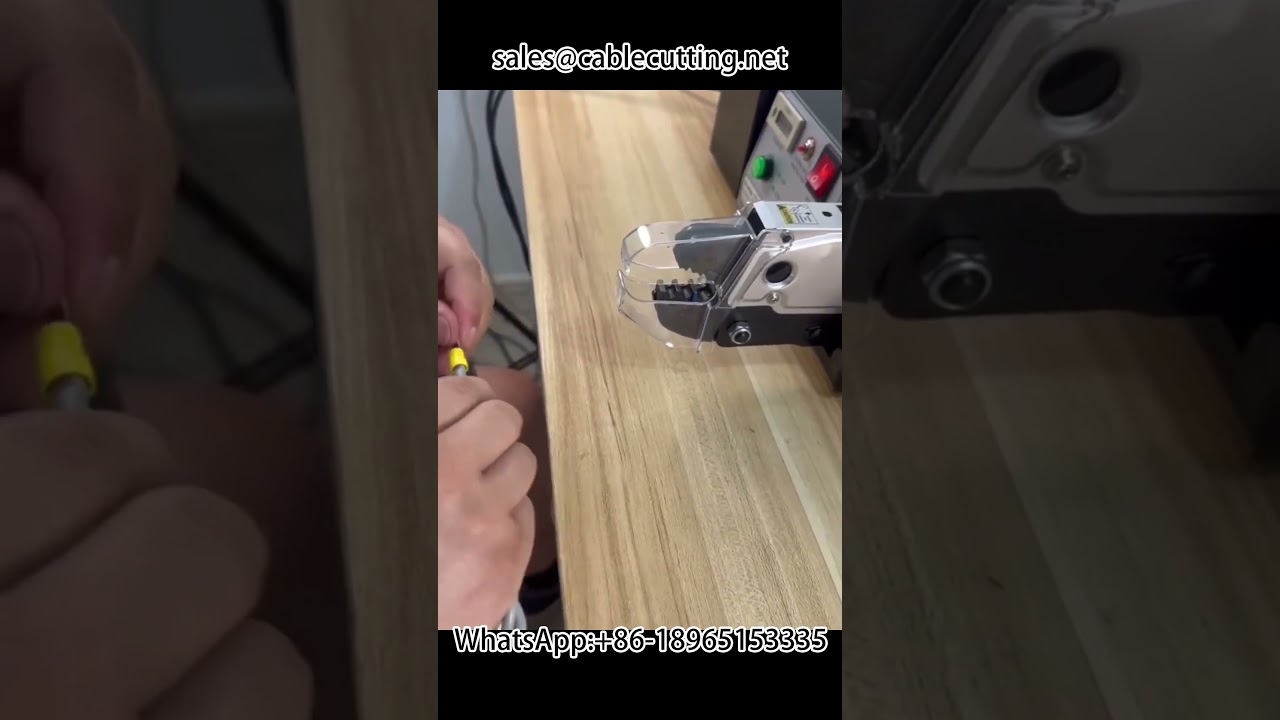 Electric terminal crimping machine