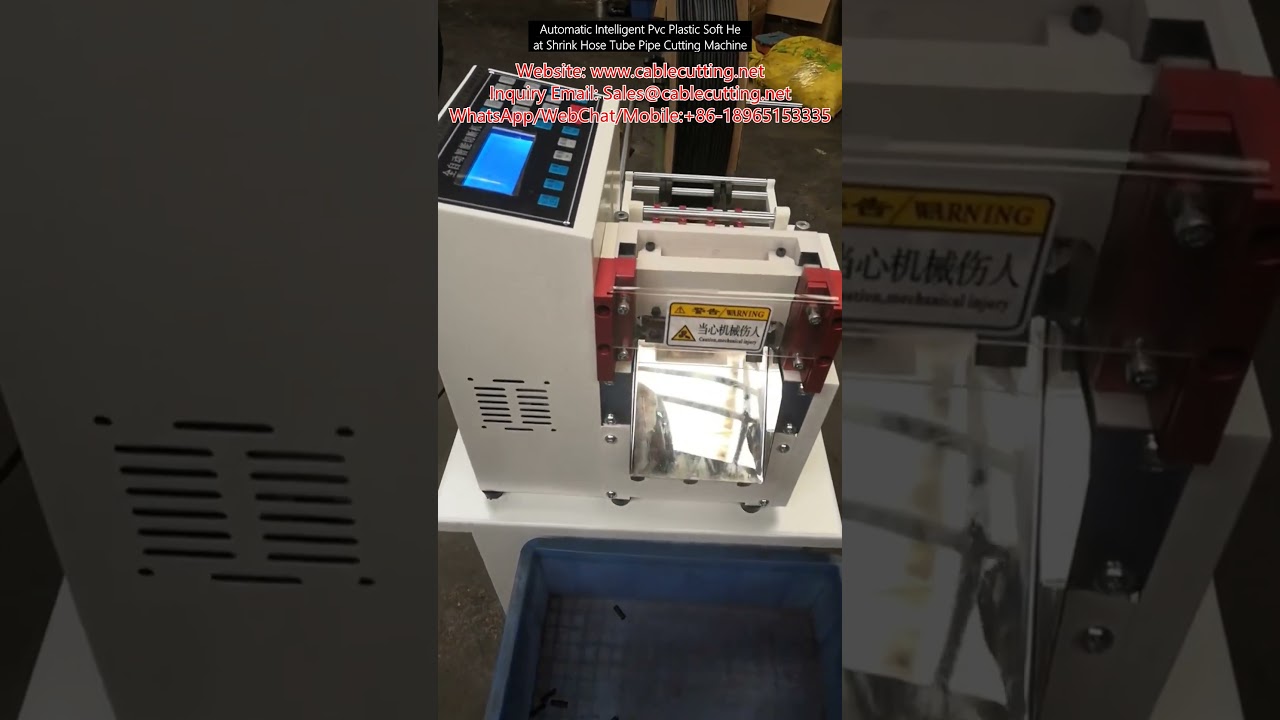 Intelligent automatisk kapningsmaskin för PVC, plast och värmekrympslang