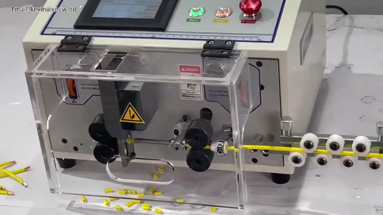 0 1 To 8mm2 SWT508E Computer Wire Stripping Machine Automatic Peeling Skinning Cutting Cable Cutter